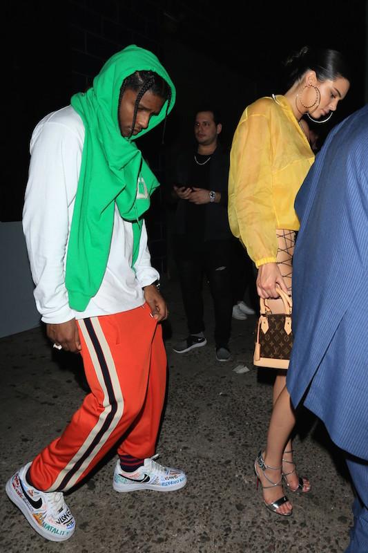 ASAP Rocky and Kendall Jenner leave the 1 Oak nightclub after party