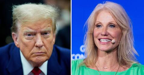 Composite photo of Donald Trump and Kellyanne Conway