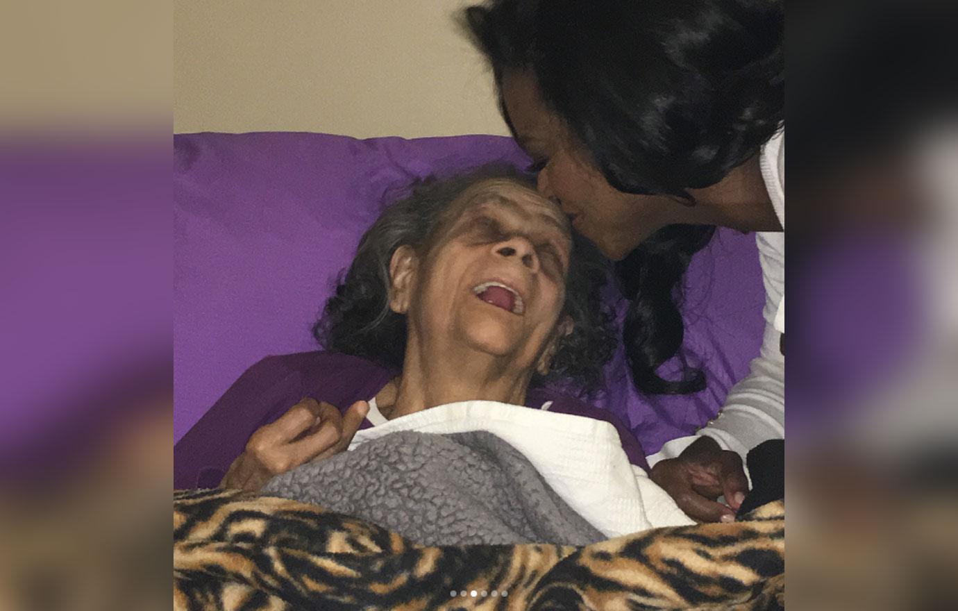 rhoa Kenya moore grandmother died 03