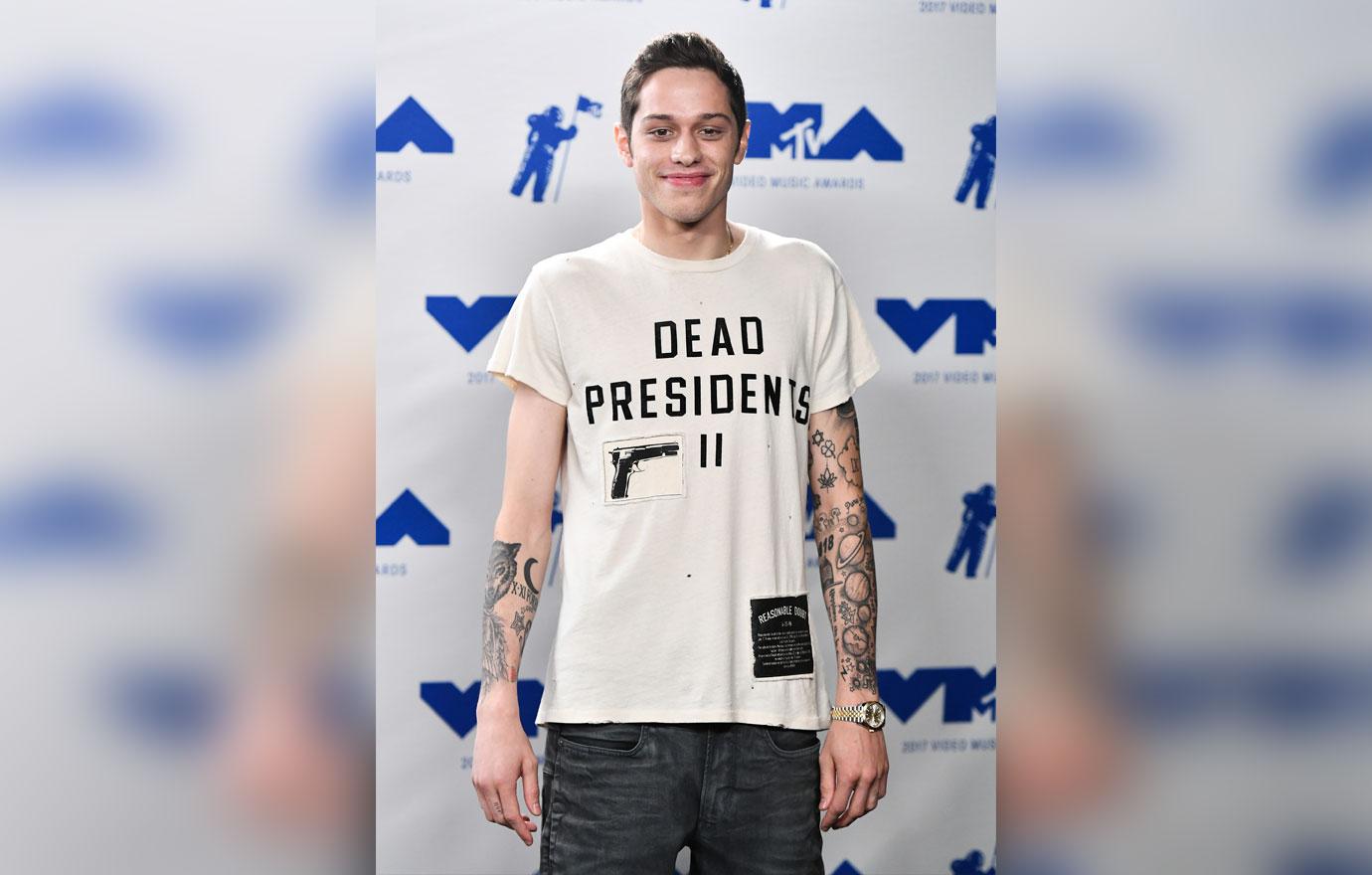 Pete Davidson On Red Carpet Kaia Geber Podcast Taping