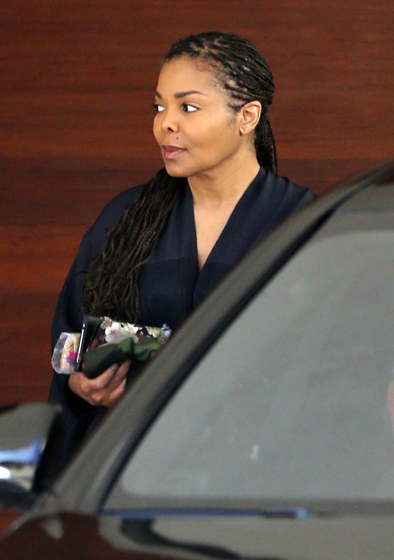 EXCLUSIVE: **PREMIUM EXCLUSIVE RATES APPLY** Janet Jackson is spotted in Los Angeles for the first time since reports claimed she was pregnant with her first child