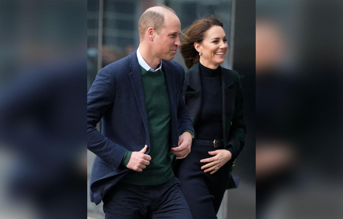 prince william ignores question about prince harrys hurtful memoir during first outing with kate middleton pics