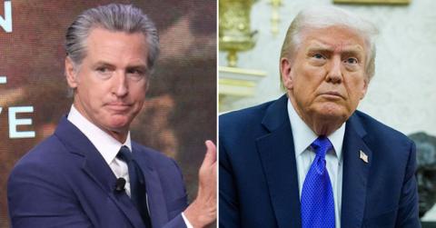 Photo of Gavin Newsom and Donald Trump