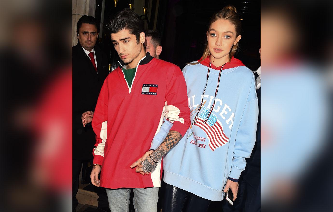 Zayn Malik and Gigi Hadid at Perouse restaurant