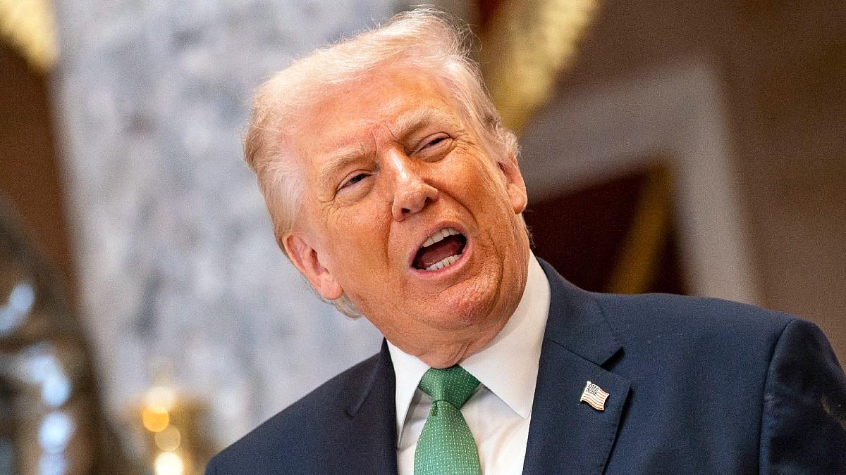 image of Donald Trump claims he's in great health. 