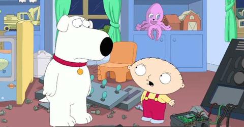 Brian and Stewie on Family Guy