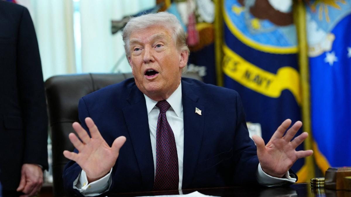 image of Donald Trump claims he's in excellent health. 