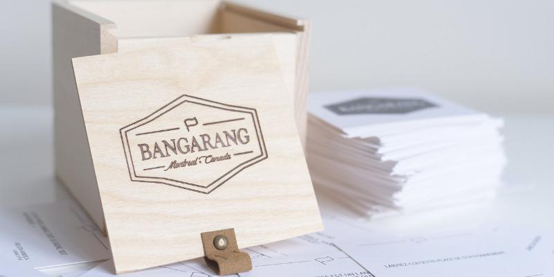 A handmade wooden box from Bangarang with 199 cards of positive actions and quotes