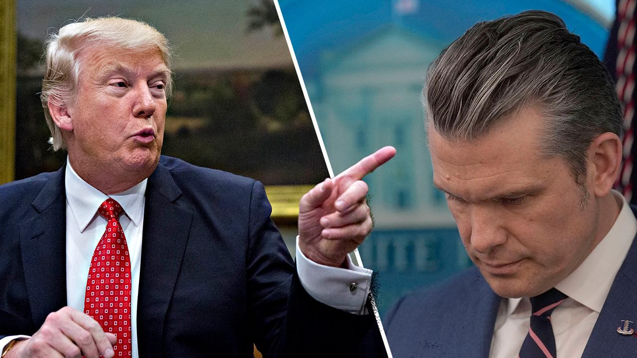 Donald Trump and Pete Hegseth