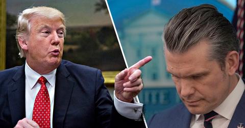 Donald Trump and Pete Hegseth