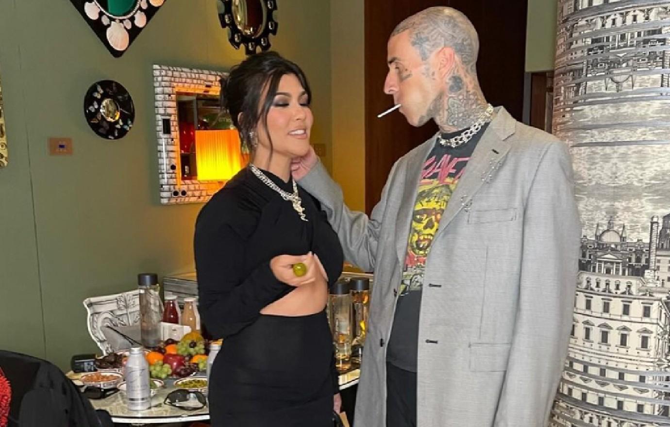 kourtney kardashian travis barker each other as much son rocky source