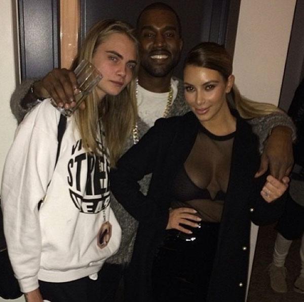 Cara Delevigne Kanye Concert