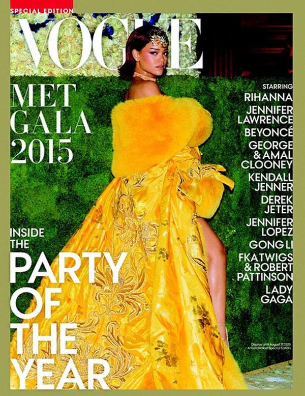 Rihanna vogue met gala cover