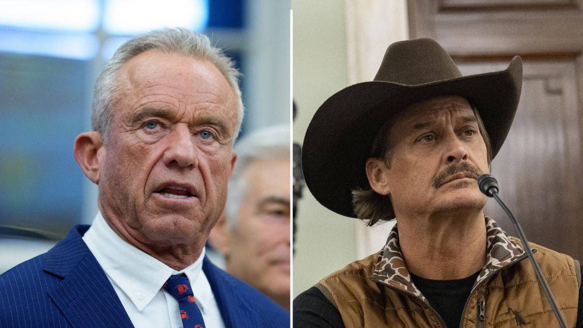 Composite photo of Robert F. Kennedy Jr. and Kid Rock.