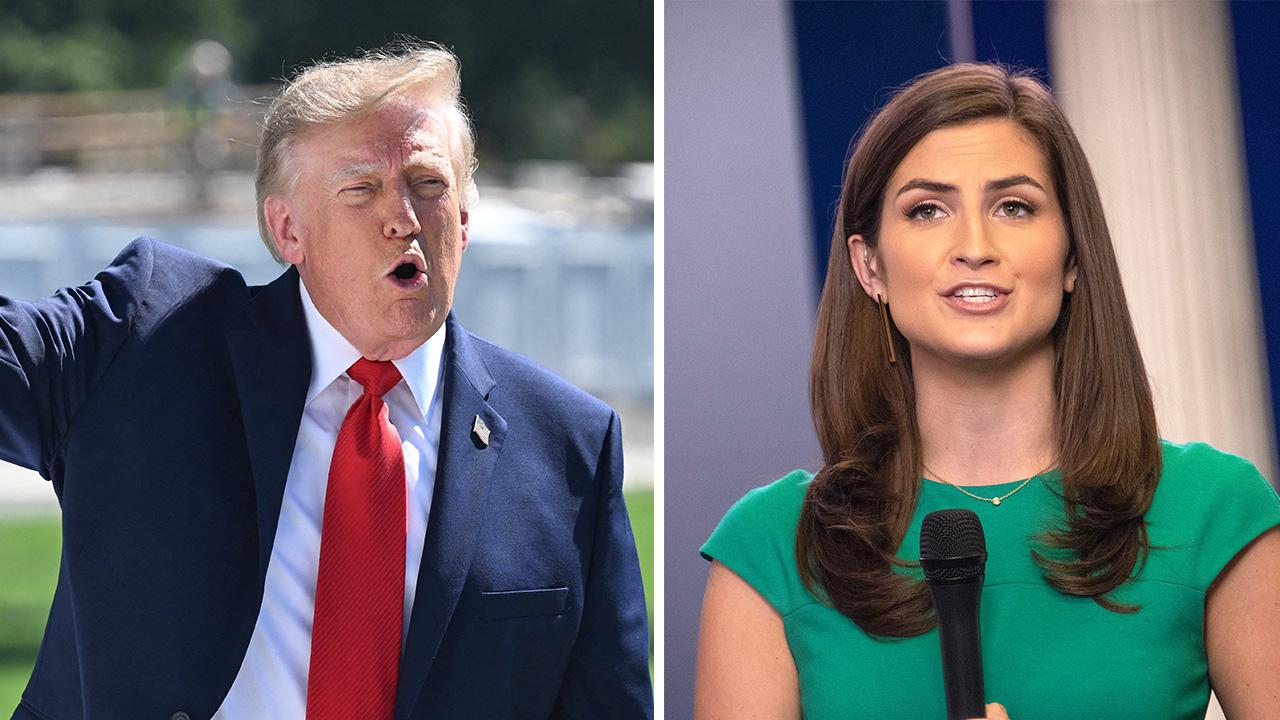Image of Donald Trump and Kaitlan Collins
