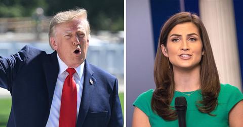 Image of Donald Trump and Kaitlan Collins