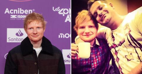Split photo of Ed Sheeran and Jethro Sheeran