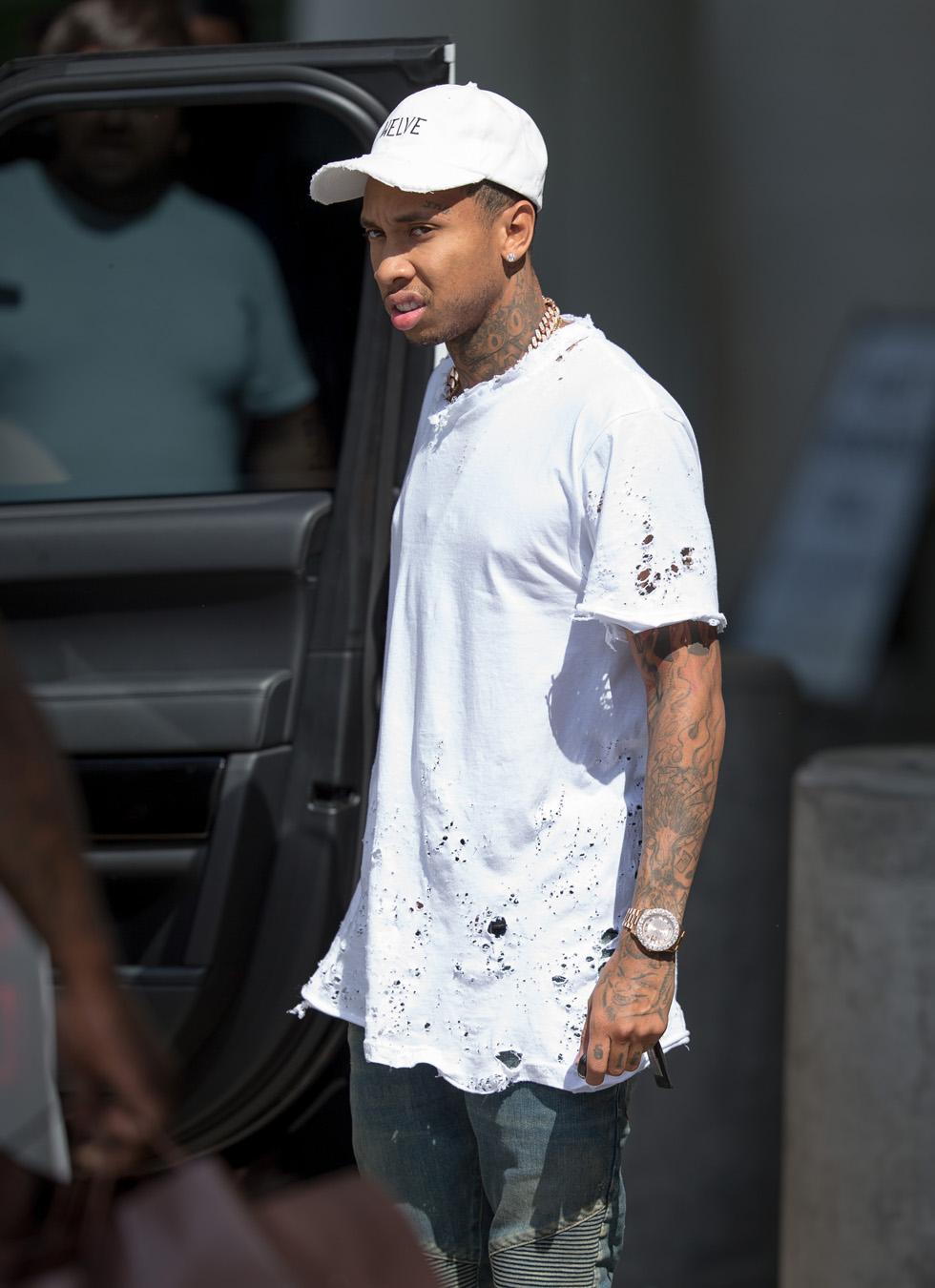 Kylie Jenner and Tyga at the Topanga Mall in Woodland Hills