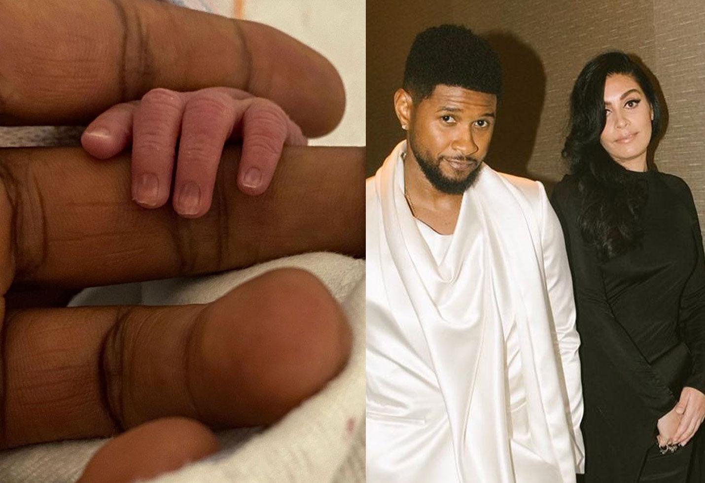 Usher and Jenn Goicoechea Celebrity Babies of 2020