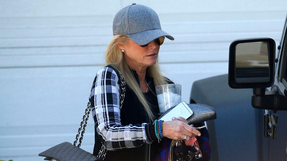 EXCLUSIVE: **PREMIUM RATES APPLY** RHOBH star Kim Richards seen in Los Angeles after hotel arrest.