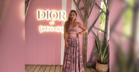carolina montes attends a dior dinner in south of france
