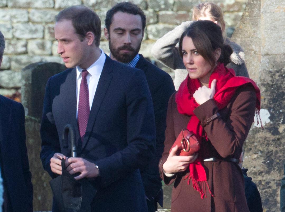 TRH The Duke and Duchess of Cambridge attended family Eucharist and Christmas Carols at St Marks Church, Englefield, Berkshire