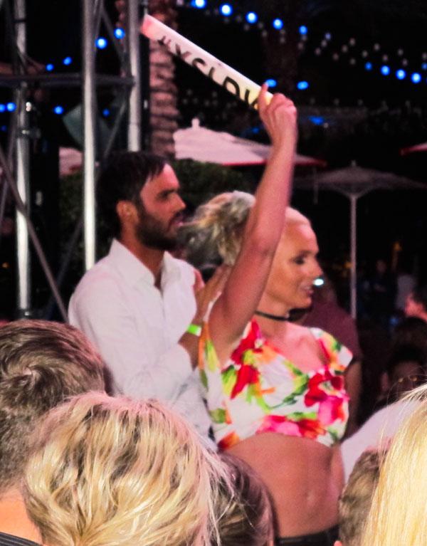 Britney spears parties cade hudson las vegas