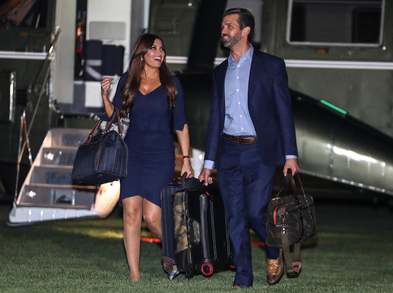 donald trump jr kimberly guilfoyle lash out fox news banning debate watch