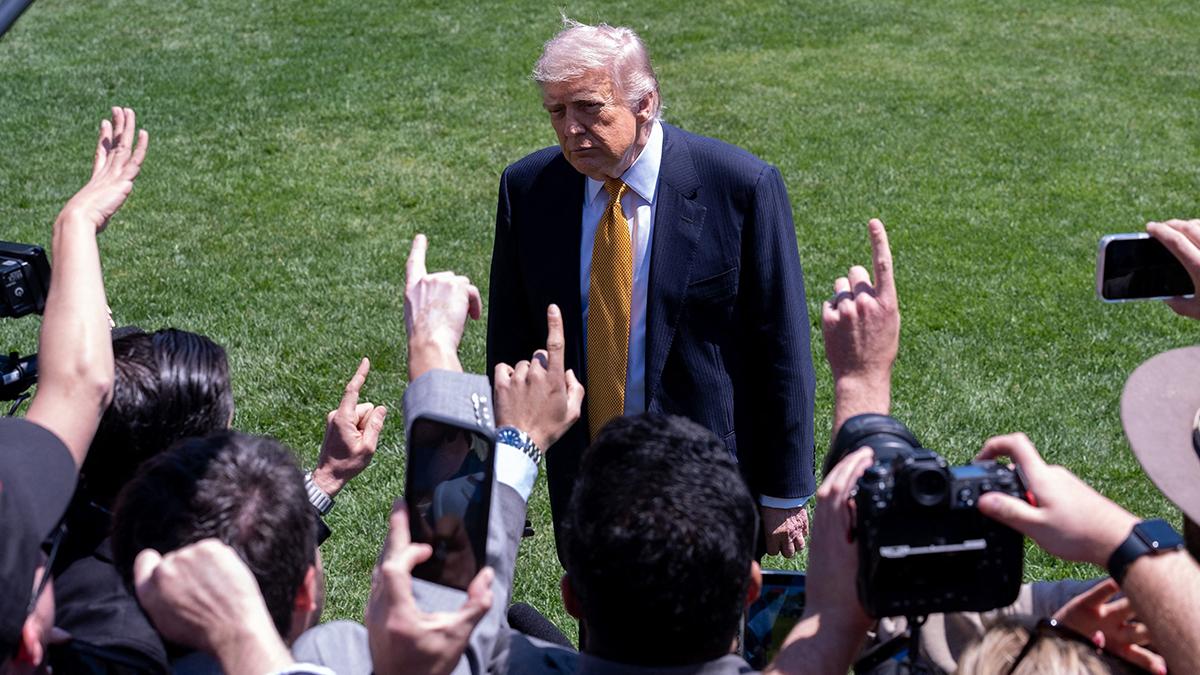 Image of Donald Trump's hands appeared 'puffier than usual' during his commencement speech appearance.