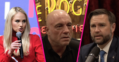 split of Tomi Lahren, Joe Rogan & J.D. Vance.