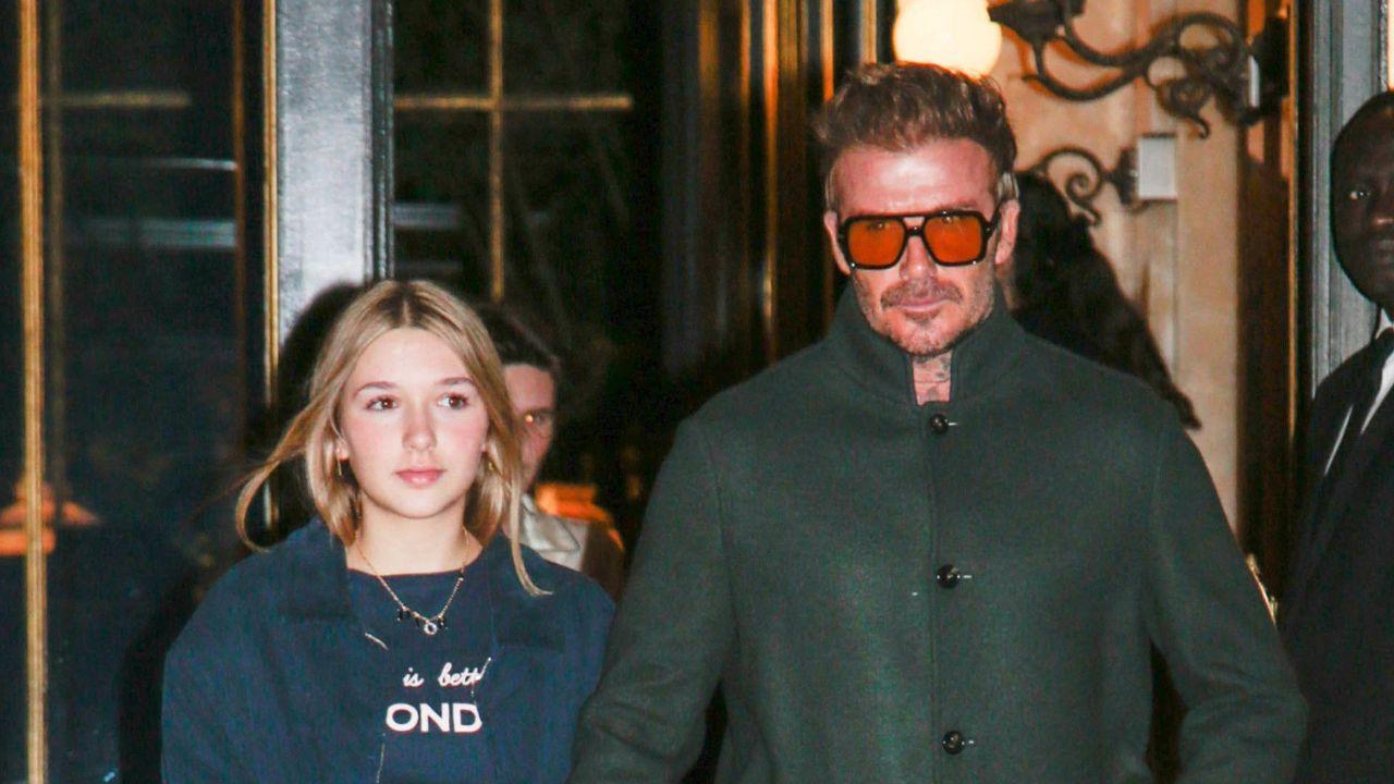 image of Harper Beckham honored her family heritage through the brand name H7B.