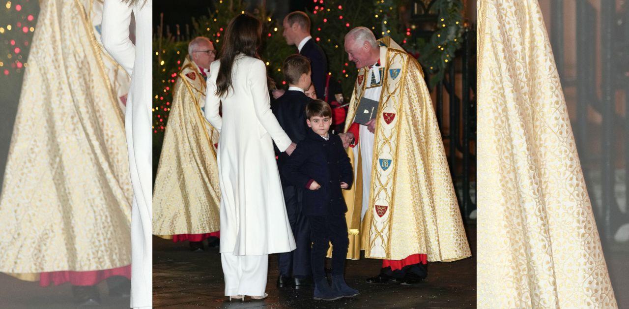 prince louis emulates princess diana wales christmas card