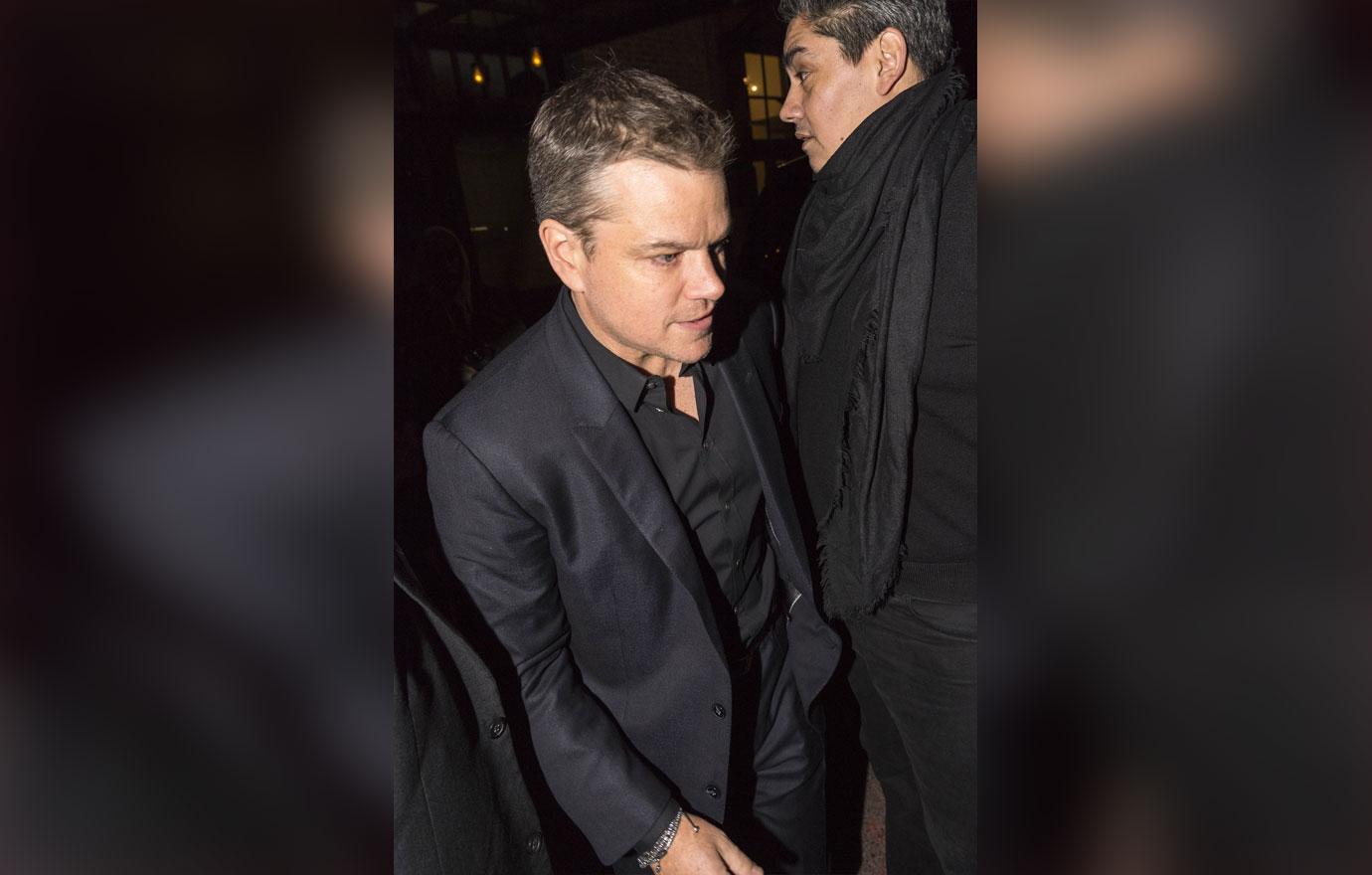 Matt damon carries wife purse