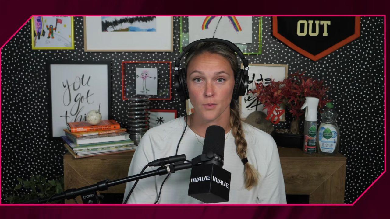 image of The mother-of-four explaining that she wanted to avoid visible panty lines beneath her athletic clothing.