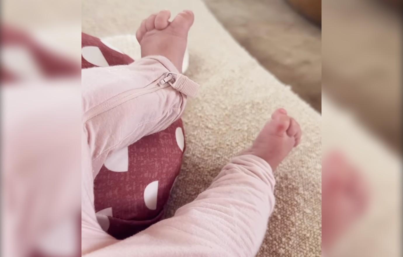 Chrissy Teigen Teases Baby Esti's Adorable Tiny Toes: Photos