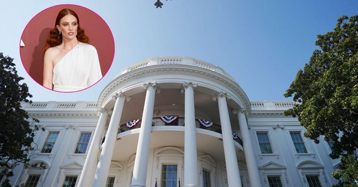 Composite photo of Jess Glynne and the White House.