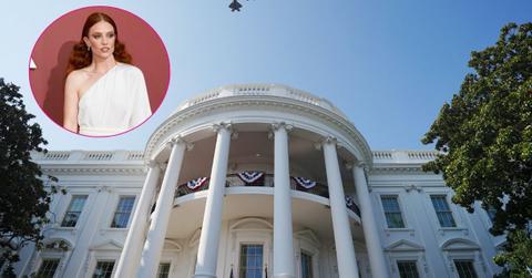 Composite photo of Jess Glynne and the White House.
