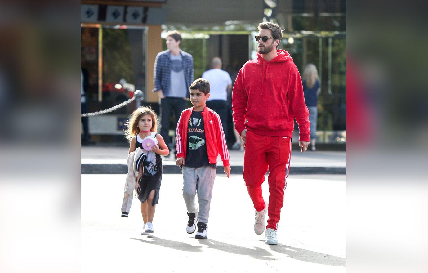 Scott disick kids movie outing