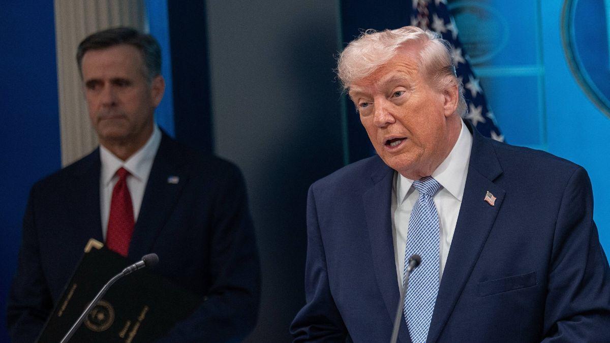 image of Trump mixed the space imagery with AI-generated attacks on domestic political rivals.