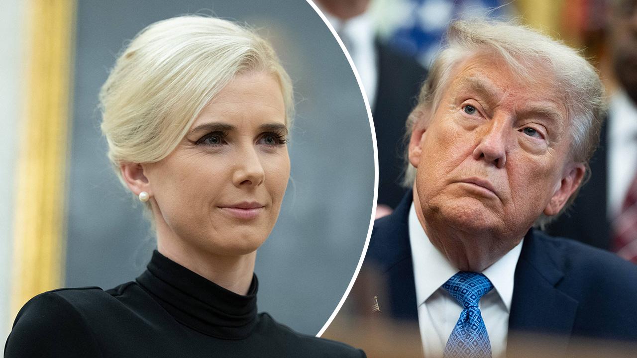 Composite photo of Natalie Harp and Donald Trump.