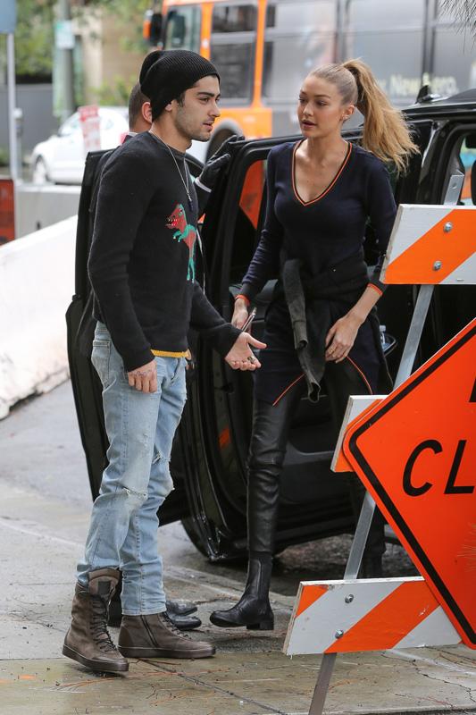 *EXCLUSIVE* Sexy couple Gigi Hadid and Zayn Malik run errands together