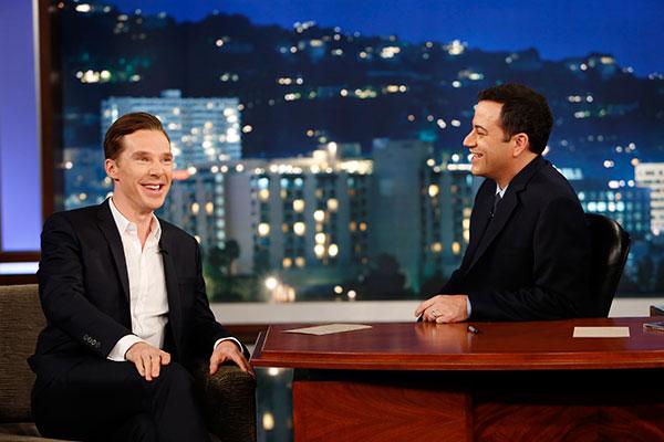 Benedict Cumberbatch with Jimmy Kimmel