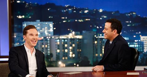 Benedict Cumberbatch with Jimmy Kimmel