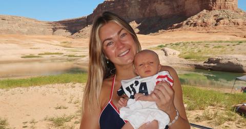 Photo of Lindsay Arnold and her baby boy.