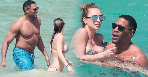 Michael Strahan Shirtless Girlfriend Kayla Bikini Criminal Record