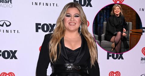Split photo of Kelly Clarkson