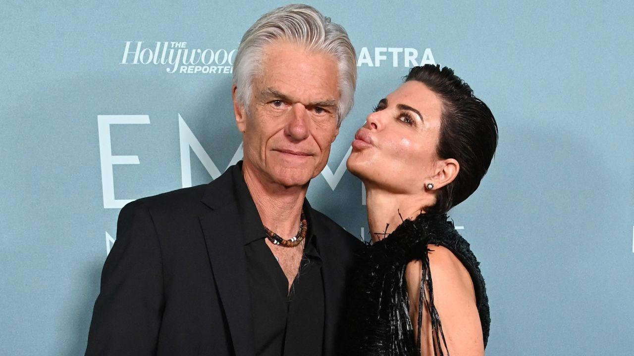 Image of Lisa Rinna joked that Harry Hamlin supports her love of wigs because it means 'he gets a lot of different women coming through.'
