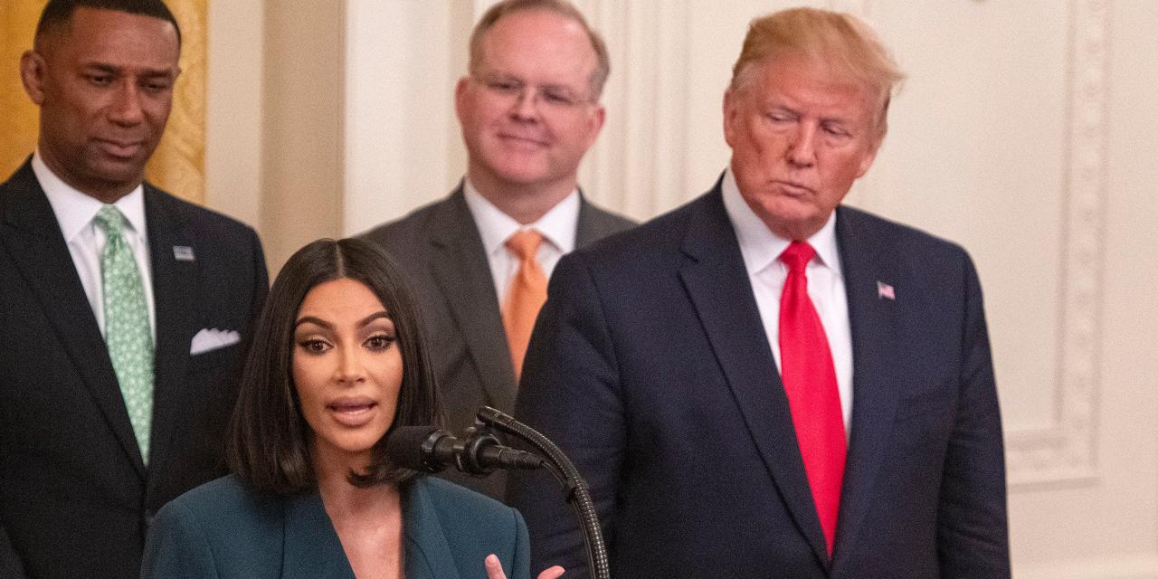 Kim Kardashian and Donald Trump