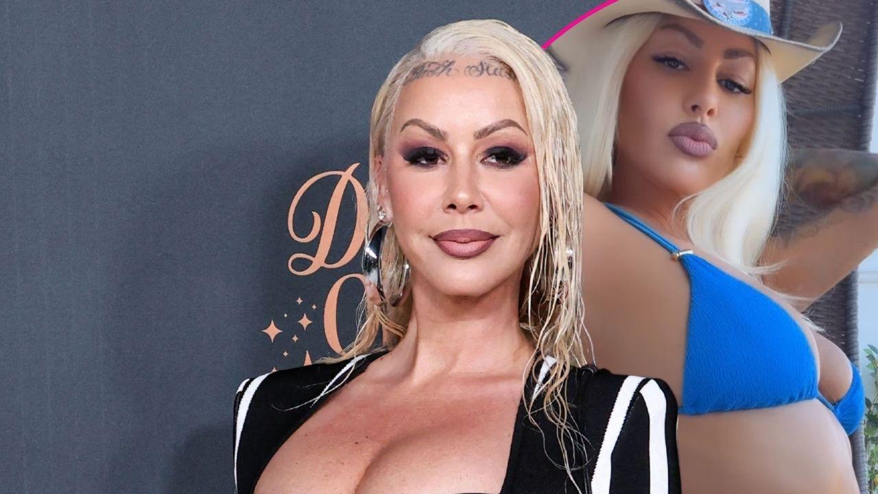 amber rose flaunts curves string bikini photos