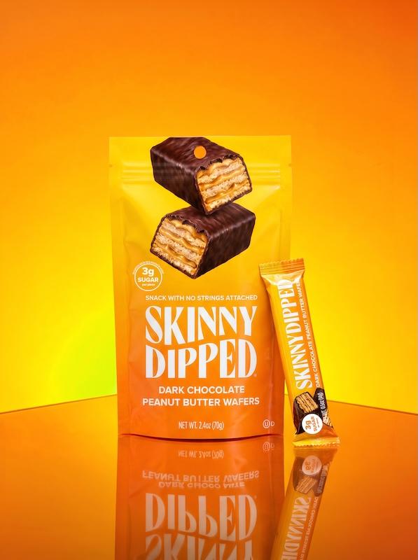 skinnydipped dark chocolate peanut butter wafers